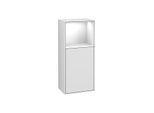 Villeroy und Boch Finion Seitenschrank F500GFMT 41,8x93,6x27cm, links, Regal oben Glossy White, White matt lacquer