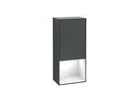 Villeroy und Boch Finion Seitenschrank F550GFHG 41,8x93,6x27cm, rechts, Regal unten Glossy White, Midnight Blue Matt Lacquer