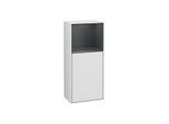 Villeroy und Boch Finion Seitenschrank F530HGMT 41,8cm, rechts, Ladestation, Regal Midnight Blue Matt Lacquer, White matt lacquer