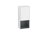 Villeroy und Boch Finion Seitenschrank G540HGGF 41,8cm, links, Emotion, Regal unten Midnight Blue Matt, Glossy white lacquer