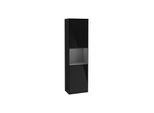Villeroy und Boch Finion Hochschrank G460GKPH 41,8x151,6cm, links, Emotion, Regal Anthracite Matt Lacquer, Glossy Black Lacquer