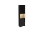 Villeroy und Boch Finion Hochschrank F460PCPH 41,8x151,6x27cm, links, Regal Oak Venerr, Glossy Black Lacquer