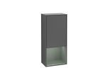 Villeroy und Boch Finion Seitenschrank G550GMGK 41,8cm, rechts, Emotion, Regal unten Olive Matt, Anthracite matt