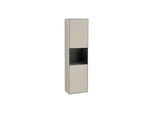 Villeroy und Boch Finion Hochschrank G460PDHH 41,8x151,6cm, links, Emotion, Regal Black Matt Lacquer, Sand Matt Lacquer