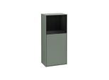 Villeroy und Boch Finion Seitenschrank G510PHGM 41,8x93,6cm, rechts, Emotion, Regal oben Glossy Black, Olive Matt Lacquer