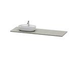 Duravit Luv Waschtisch-Konsole LU9468L3333 178,3x59,5cm, links, Grau Struktur, aus Quarzstein, 1 Ausschnitt