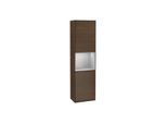 Villeroy und Boch Finion Hochschrank G460GJGN 41,8x151,6cm, links, Emotion, Regal Grey Matt Lacquer, Walnut veneer