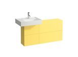 LAUFEN Kartell Waschtisch-Unterschrank H4082910336441 120x61x27cm, Ausschnitt links, senfgelb