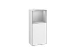 Villeroy und Boch Finion Seitenschrank F530GJGF 41,8cm, rechts, Ladestation, Regal Grey Matt Lacquer, Glossy white lacquer