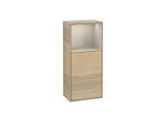 Villeroy und Boch Finion Seitenschrank G500HHPC 41,8x93,6cm, links, Emotion, Regal oben Sand Matt, Oak Veneer