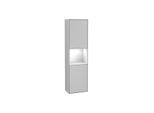 Villeroy und Boch Finion Hochschrank G470GFGJ 41,8x151,6cm, rechts, Emotion, Regal Glossy white lacquer, Light grey matt