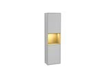Villeroy und Boch Finion Hochschrank G460HFGJ 41,8x151,6cm, links, Emotion, Regal Gold Matt Lacquer, Light grey matt