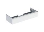 Geberit iCon Waschtisch-Unterschrank 502313012 118,4x24,7x47,6cm, weiß/lackiert hochglänzend/Griff glanzverchromt