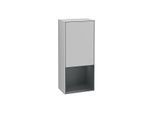 Villeroy und Boch Finion Seitenschrank F550HGGJ 41,8x93,6x27cm, rechts, Regal unten Midnight Blue Matt, Light grey matt