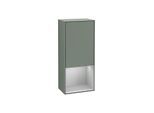 Villeroy und Boch Finion Seitenschrank F540GJGM 41,8x93,6x27cm, links, Regal unten Light Grey Matt, Olive Matt Lacquer