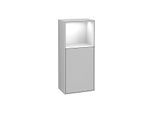 Villeroy und Boch Finion Seitenschrank F530GFGJ 41,8cm, rechts, Ladestation, Regal Glossy white lacquer, Light grey matt