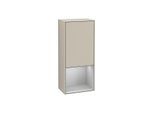 Villeroy und Boch Finion Seitenschrank F540GJHH 41,8x93,6x27cm, links, Regal unten Light Grey Matt, Sand Matt Lacquer
