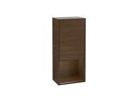 Villeroy und Boch Finion Seitenschrank F540GNGN 41,8x93,6x27cm, links, Regal unten Walnut veneer, Walnut veneer