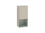 Villeroy und Boch Finion Seitenschrank G540GMHH 41,8cm, links, Emotion, Regal unten Olive Matt, Sand Matt Lacquer