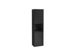 Villeroy und Boch Finion Hochschrank F460PHPD 41,8x151,6x27cm, links, Regal Glossy Black Lacquer, Black matt lacquer