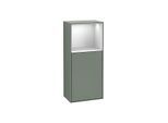 Villeroy und Boch Finion Seitenschrank F530MTGM 41,8cm, rechts, Ladestation, Regal White Matt Lacquer, Olive Matt Lacquer