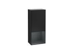 Villeroy und Boch Finion Seitenschrank F540HGPD 41,8x93,6x27cm, links, Regal unten Midnight Blue Matt, Black matt lacquer