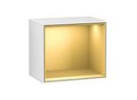 Villeroy und Boch Finion Regalmodul G590HFGF 41,8x35,6cm, Ladestation, Emotion, Regal Gold Matt, Glossy white lacquer