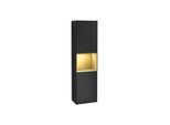 Villeroy und Boch Finion Hochschrank F460HFPD 41,8x151,6x27cm, links, Regal Gold Matt Lacquer, Black matt lacquer