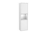 Villeroy und Boch Finion Hochschrank F460MTGF 41,8x151,6x27cm, links, Regal White matt lacquer, Glossy white lacquer