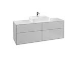 Villeroy und Boch Finion Waschtischunterschrank G44100GJ 160x60,3cm, Emotion, Abdeckplatte white matt, Light grey matt