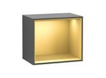 Villeroy und Boch Finion Regalmodul F590HFGK 41,8x35,6x27cm, Ladestation, Regal Gold Matt, Anthracite matt