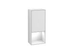 Villeroy und Boch Finion Seitenschrank F540GFMT 41,8x93,6x27cm, links, Regal unten Glossy White, White matt lacquer