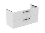 Ideal Standard i.life B Möbelwaschtischunterschrank T5587DU 2 Auszüge Siphon rechts, 1200x505x630 mm, Weiß matt