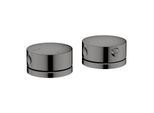 hansgrohe AXOR One 2-Loch Wannenrandarmatur 48470330 mit Thermostat, polished black chrome