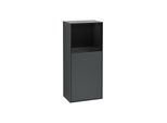 Villeroy und Boch Finion Seitenschrank F520PHHG 41,8cm, links, Ladestation, Regal Glossy Black Lacquer, Midnight Blue Matt Lacquer