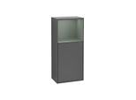 Villeroy und Boch Finion Seitenschrank G520GMGK 41,8cm, links, Ladestation, Emotion, Regal Olive Matt Lacquer, Anthracite matt