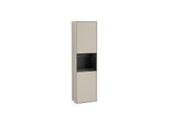 Villeroy und Boch Finion Hochschrank G470PDHH 41,8x151,6cm, rechts, Emotion, Regal Black Matt Lacquer, Sand Matt Lacquer