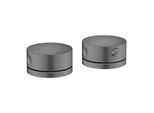 hansgrohe AXOR One 2-Loch Wannenrandarmatur 48470340 mit Thermostat, brushed black chrome