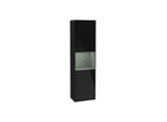 Villeroy und Boch Finion Hochschrank G460GMPH 41,8x151,6cm, links, Emotion, Regal Olive Matt Lacquer, Glossy Black Lacquer