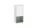 Villeroy und Boch Finion Seitenschrank F540GMGF 41,8x93,6x27cm, links, Regal unten Olive Matt, Glossy white lacquer
