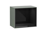 Villeroy und Boch Finion Regalmodul F580PHGM 41,8x35,6x27cm, Regal Glossy Black, Olive Matt Lacquer