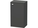 Duravit Brioso Halbhochschrank Individual 61-91cm BR1340R1049, Graphit Matt, Tür rechts, Griff Chrom