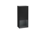 Villeroy und Boch Finion Seitenschrank F550HGPD 41,8x93,6x27cm, rechts, Regal unten Midnight Blue Matt, Black matt lacquer