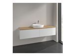 Villeroy und Boch Antao Waschtisch-Unterschrank K36051GF 160x36x50cm, Hahnlochbohrung, Waschbeckenplattenfarbe honey oak, glossy white lacquer