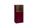 Villeroy und Boch Finion Seitenschrank F520GNHB 41,8cm, links, Ladestation, Regal Walnut veneer, Peony Matt