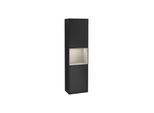 Villeroy und Boch Finion Hochschrank F460HHPD 41,8x151,6x27cm, links, Regal Sand Matt Lacquer, Black matt lacquer