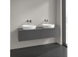 Villeroy und Boch Antao Waschtisch-Unterschrank K39150GK 160x36x50cm, Hahnlochbohrung, Waschbeckenplattenfarbe Lack, anthracite matt lacquer