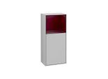 Villeroy und Boch Finion Seitenschrank F520HBGJ 41,8cm, links, Ladestation, Regal Peony Matt Lacquer, Light grey matt