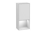 Villeroy und Boch Finion Seitenschrank F550GJGF 41,8x93,6x27cm, rechts, Regal unten Light grey matt, Glossy white lacquer