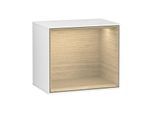 Villeroy und Boch Finion Regalmodul F590PCGF 41,8x35,6x27cm, Ladestation, Regal Oak Veneer, Glossy white lacquer